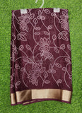 Lovely Printed Moss Georgette Saree
