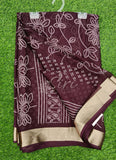 Lovely Printed Moss Georgette Saree