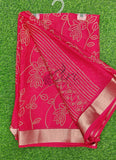 Lovely Printed Moss Georgette Saree
