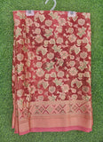 Beautiful Printed Brasso Saree in Foil Print