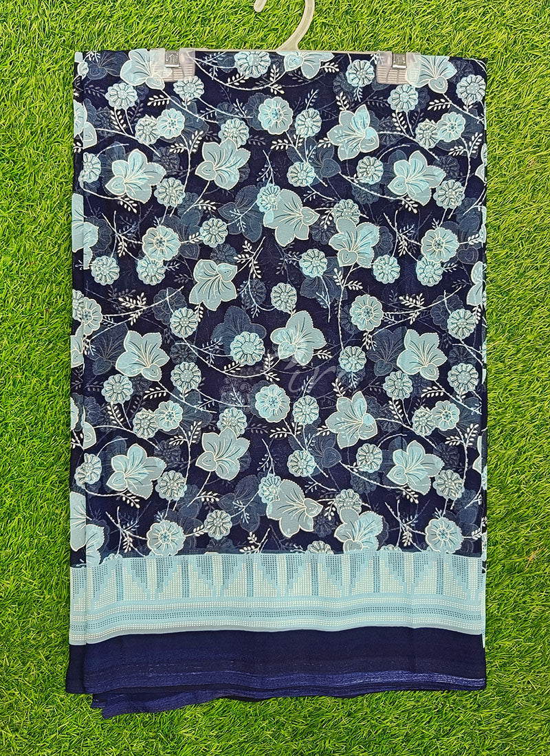 Beautiful Printed Georgette Saree