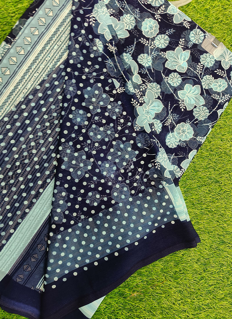 Beautiful Printed Georgette Saree