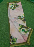 Digital Print Soft Siri Chiffon Saree with Blouse