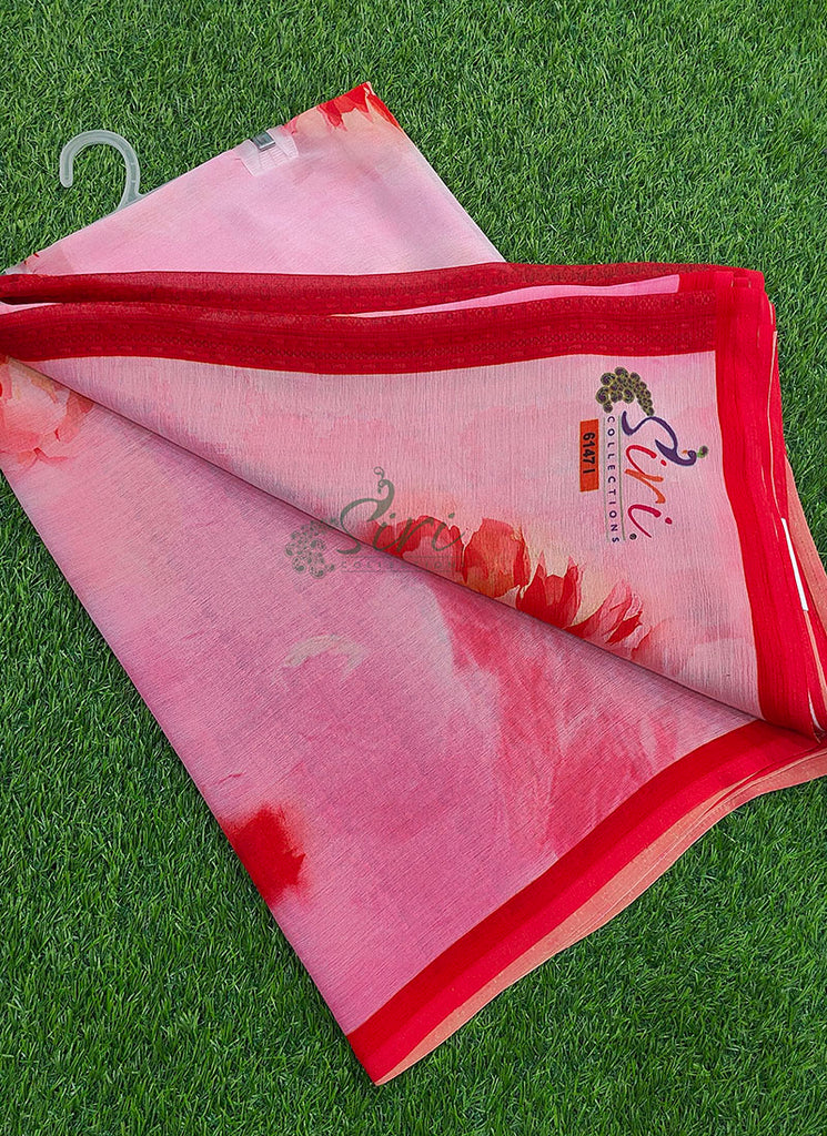 Digital Print Soft Siri Chiffon Saree with Blouse