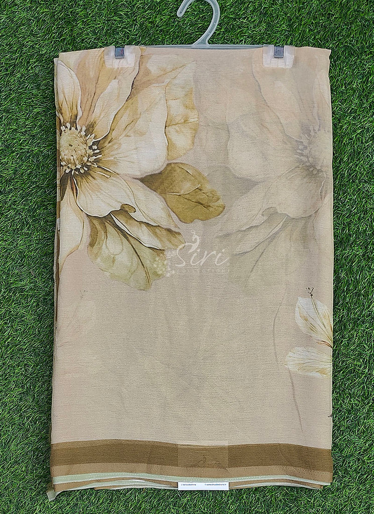 Digital Print Soft Siri Chiffon Saree with Blouse