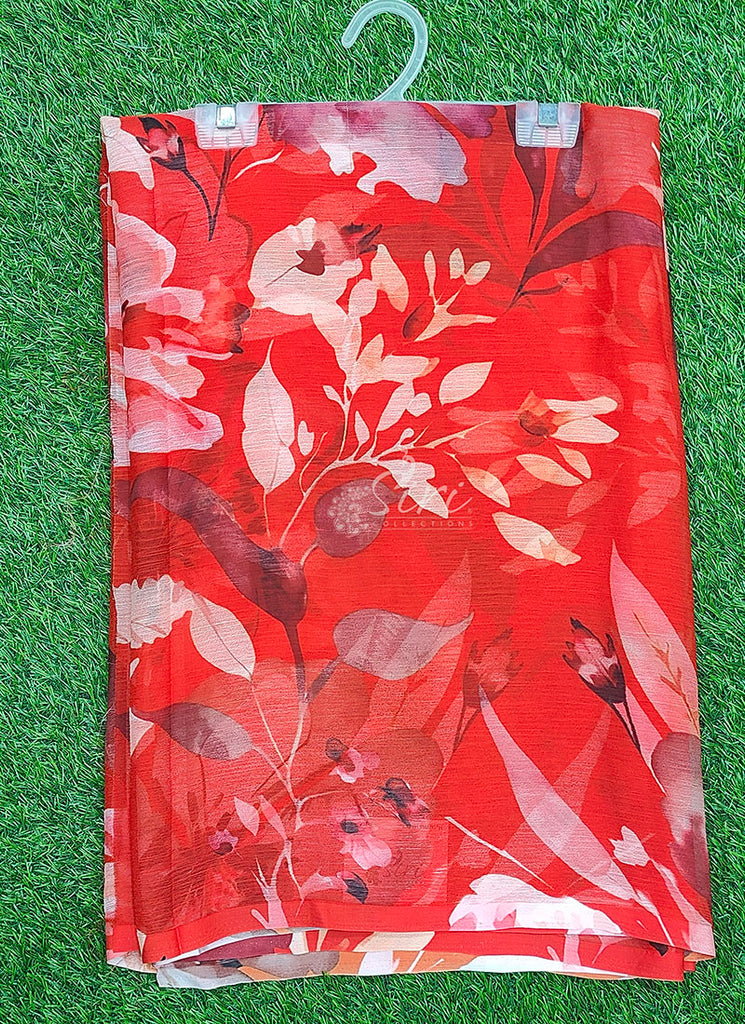 Siri Sarees Latest Digital Print Soft Siri Chiffon Saree