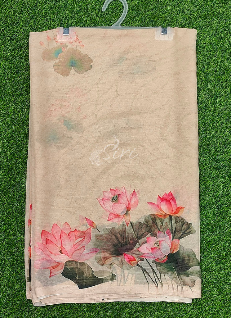 Siri Sarees Latest Digital Print Soft Siri Chiffon Saree