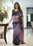 Digital Print Soft Siri Chiffon Saree with Blouse