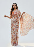 Latest Garden Vareli Printed Nara Chiffon Saree