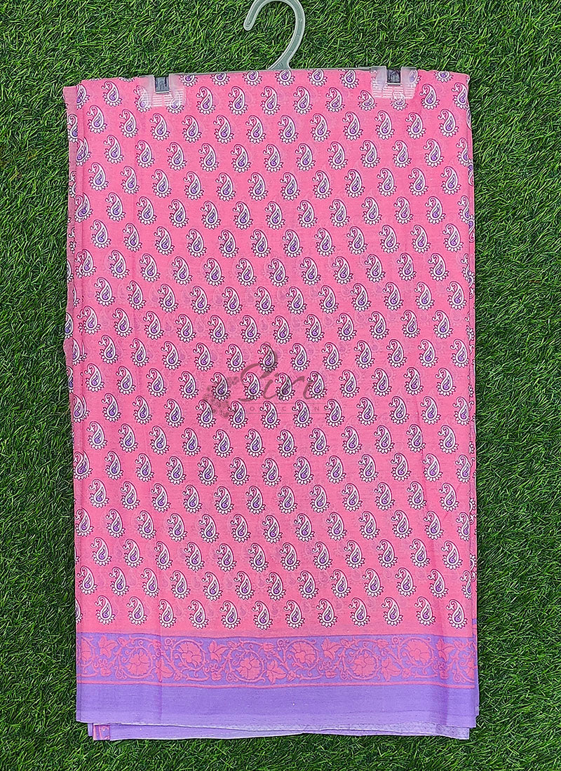 Beautiful Printed Garden Americano Chiffon Saree