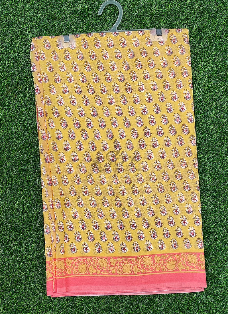 Beautiful Garden Vareli Americano Chiffon (Voile) Saree