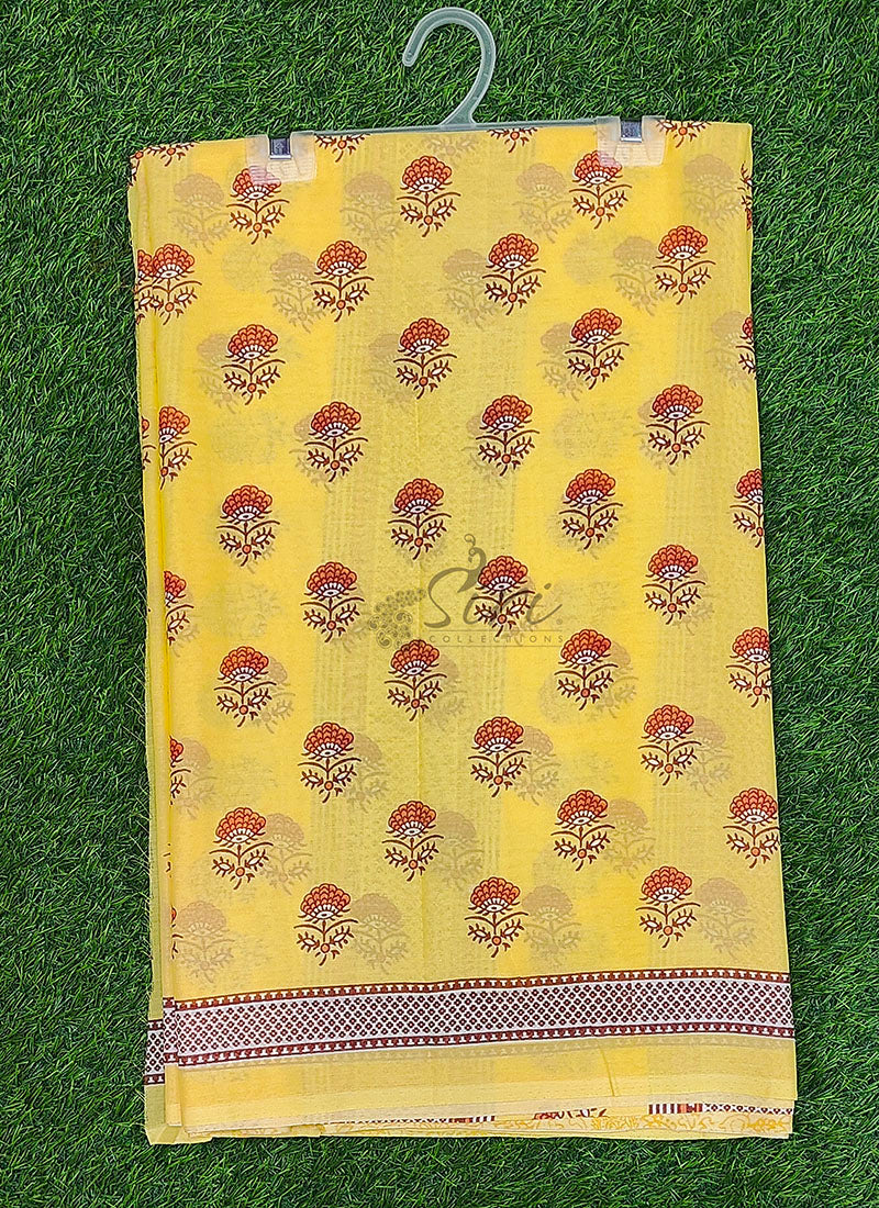 Beautiful Garden Vareli Americano Chiffon (Voile) Saree