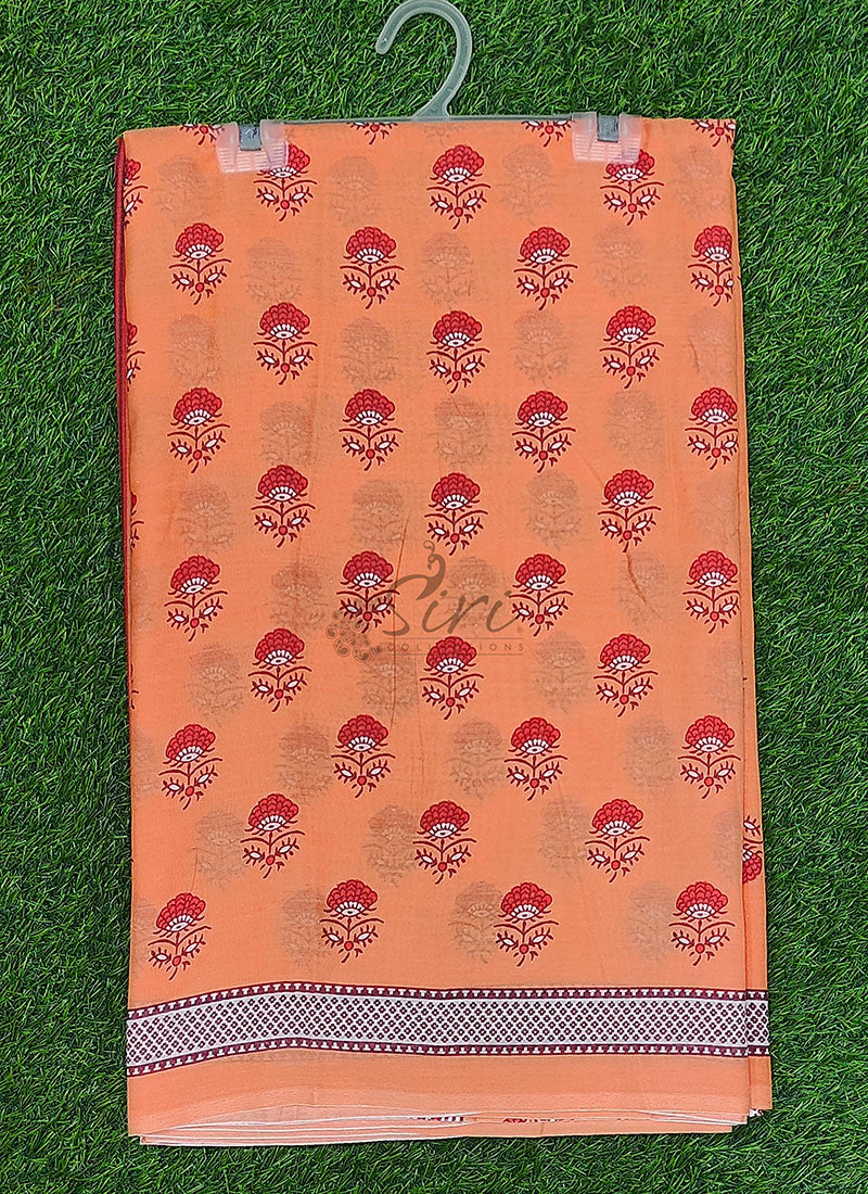 Beautiful Garden Vareli Americano Chiffon (Voile) Saree