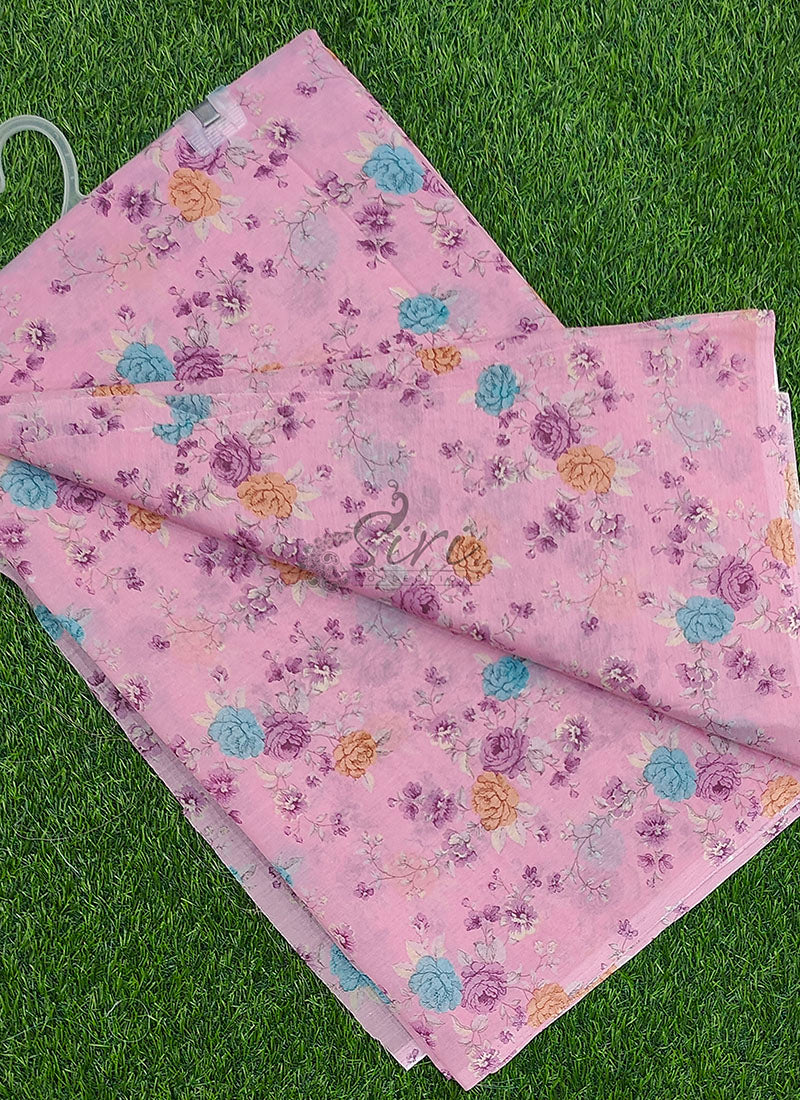 Beautiful Garden Vareli Americano Chiffon Saree