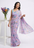 Beautiful Garden Vareli Americano Chiffon Saree