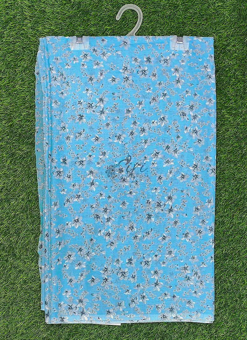 Beautiful Garden Vareli Americano Chiffon Saree