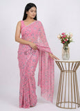 Beautiful Garden Vareli Americano Chiffon Saree