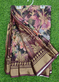 Lovely Digital Print Brasso Georgette Saree