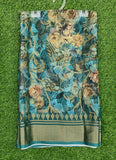 Lovely Digital Print Brasso Georgette Saree