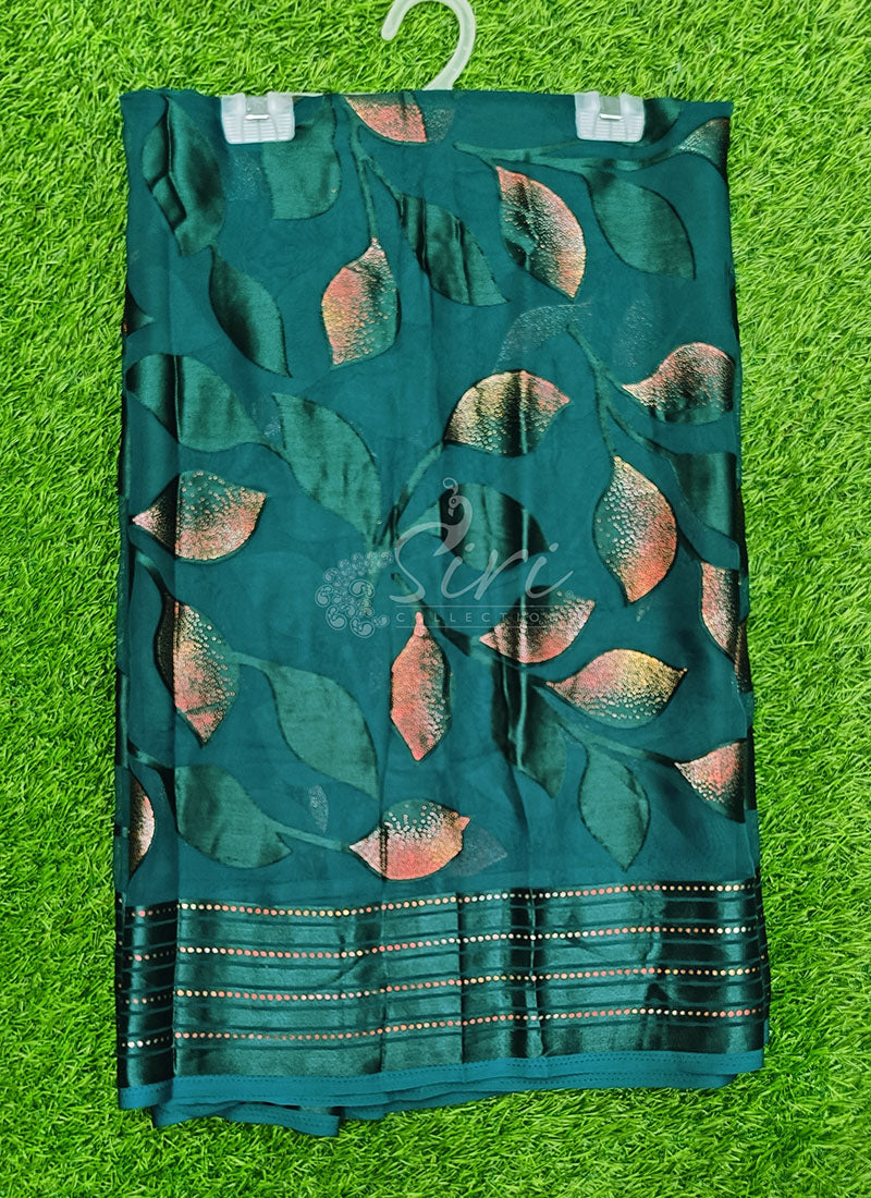 Beautiful Brasso Georgette Saree