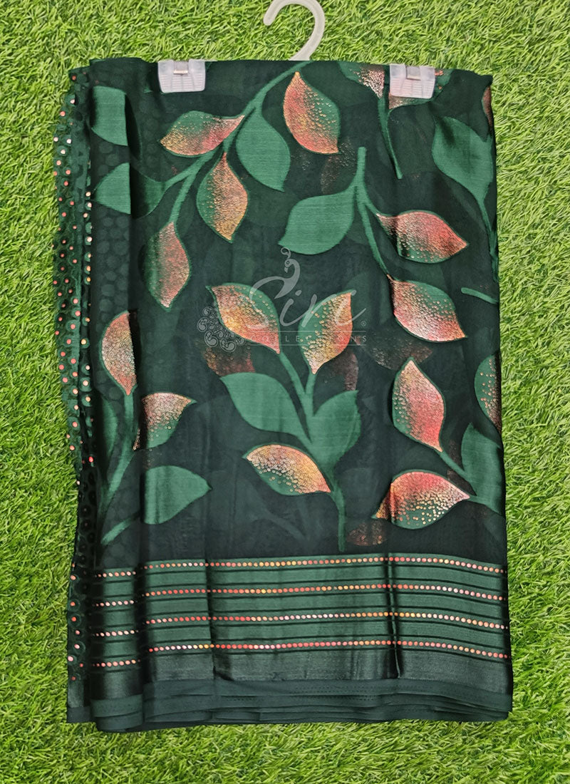 Beautiful Brasso Georgette Saree