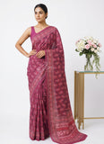 Beautiful Digital Print Crepe Saree