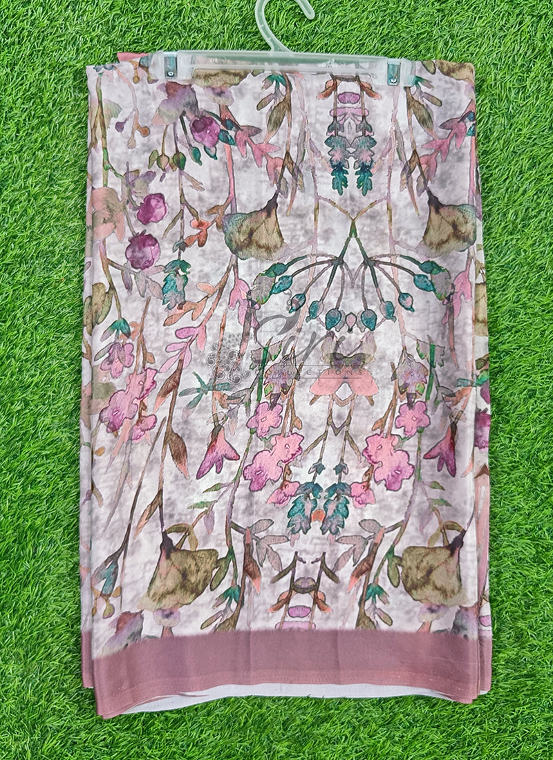 Beautiful Digital Print Crepe Saree