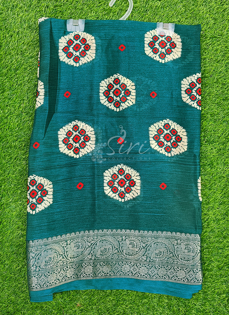 Festive Printed Fancy Chinon Crepe Saree