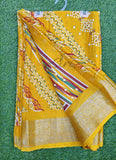 Festive Printed Fancy Chinon Crepe Saree