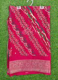 Festive Printed Fancy Chinon Crepe Saree