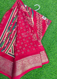 Festive Printed Fancy Chinon Crepe Saree