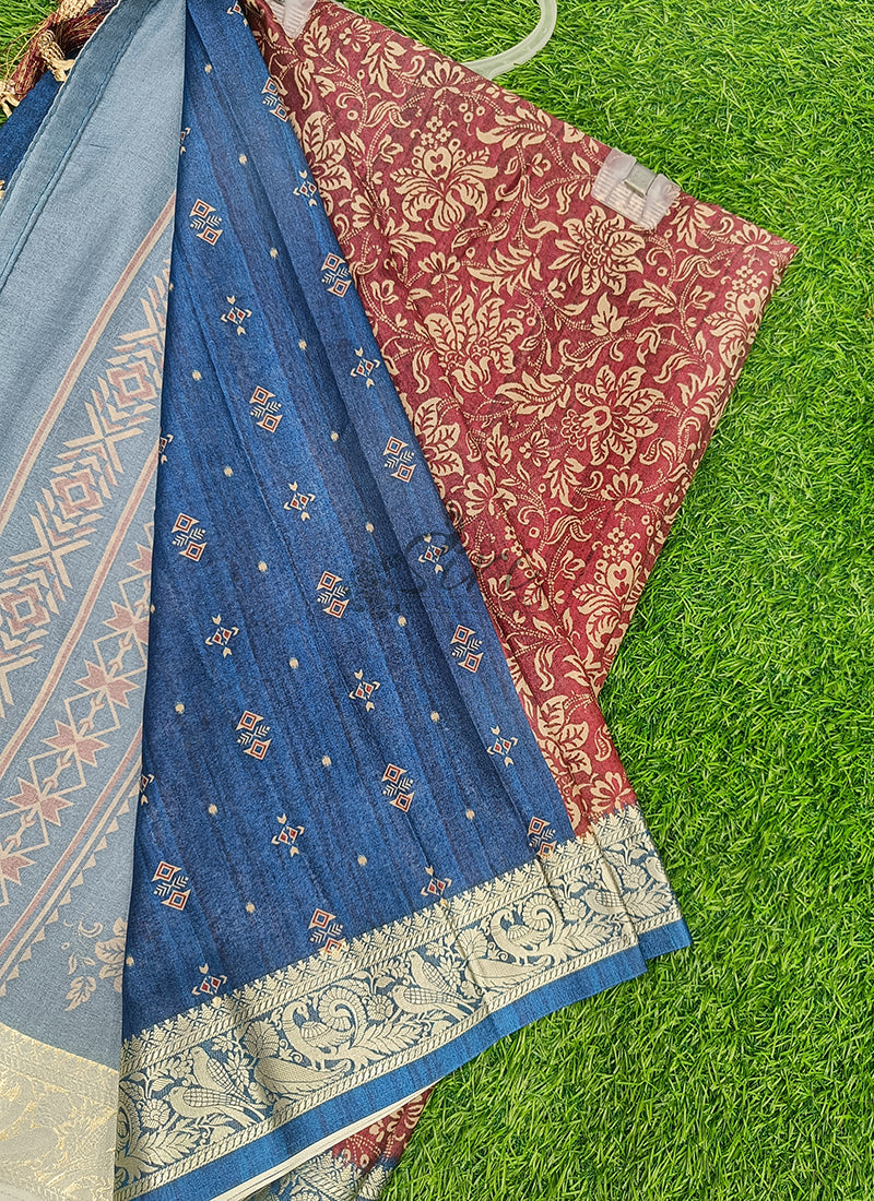 Beautiful Digital Print Viscose Crepe Saree