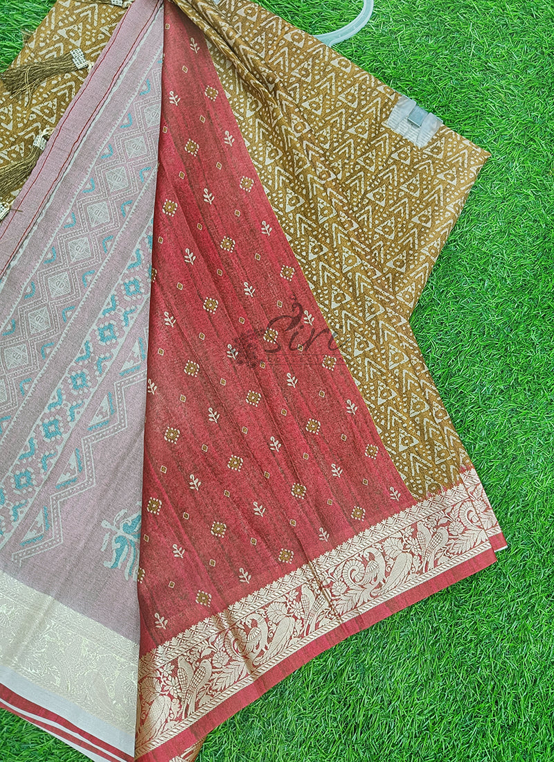 Beautiful Digital Print Viscose Crepe Saree