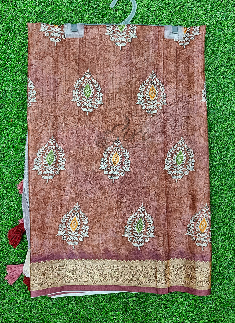 Beautiful Digital Print Viscose Crepe Saree