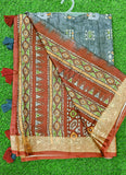 Beautiful Digital Print Viscose Crepe Saree