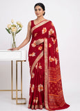 Beautiful Chinon Crepe Saree