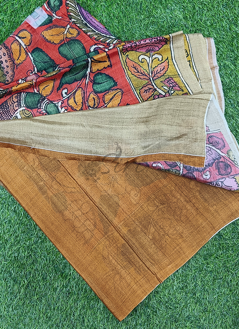Beautiful Digital Print Premium Chinon Crepe Saree