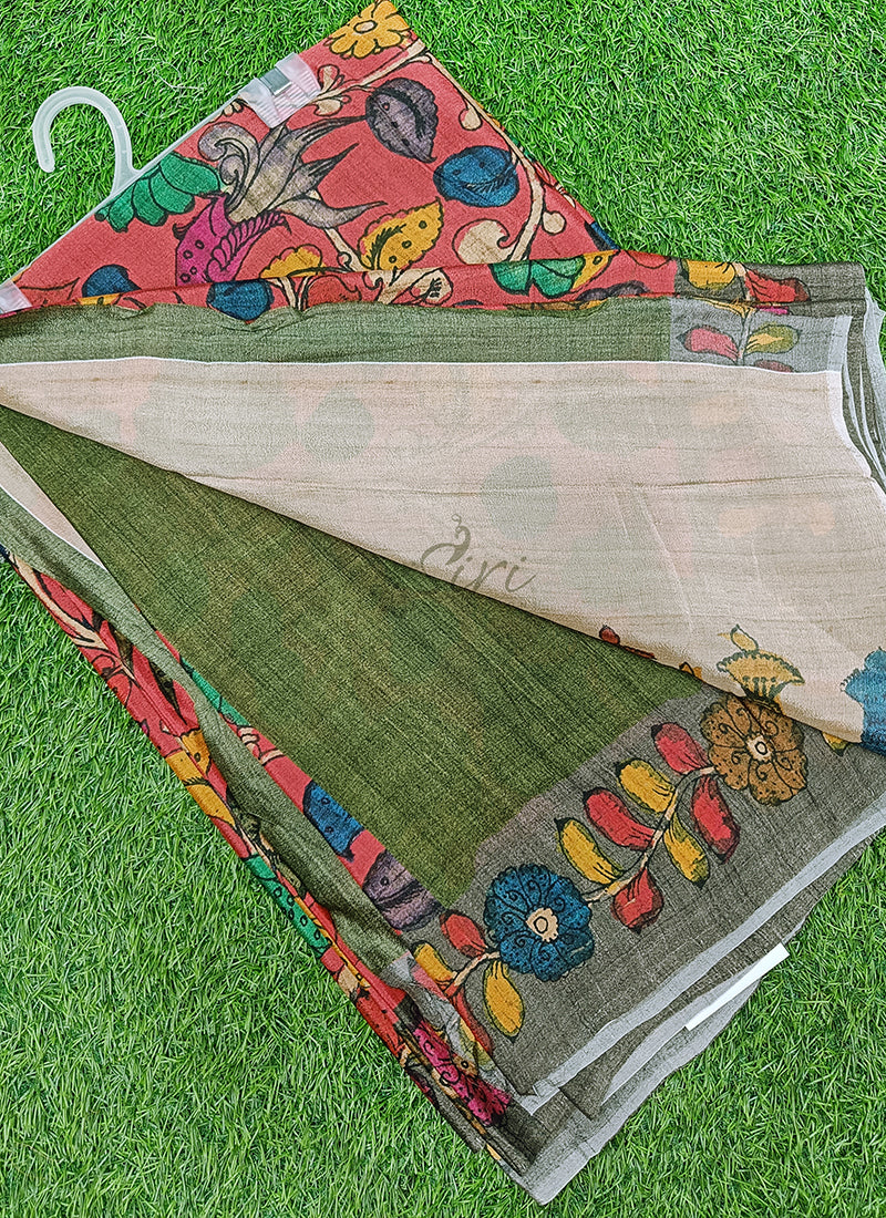 Beautiful Digital Print Premium Chinon Crepe Saree