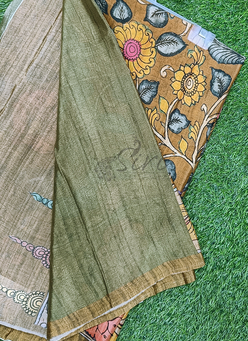 Beautiful Digital Print Premium Chinon Crepe Saree