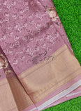 Lovely Crepe Organza Saree in Digital Print