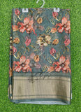 Lovely Crepe Organza Saree in Digital Print