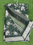 Lovely Digital Print Moss Georgette Saree