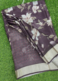 Lovely Digital Print Moss Georgette Saree