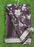 Lovely Digital Print Moss Georgette Saree