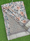 Lovely Digital Print Moss Georgette Saree