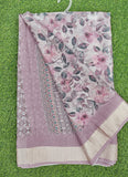 Lovely Digital Print Moss Georgette Saree