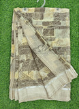 Lovely Moss Georgette Saree in Satin Borders