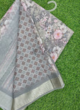 Lovely Digital Print Moss Georgette Saree