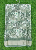 Lovely Digital Print Moss Georgette Saree