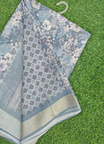 Lovely Digital Print Moss Georgette Saree